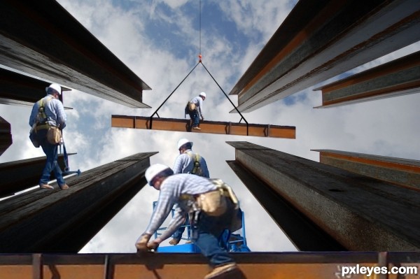 Creation of High Above The City: Step 5